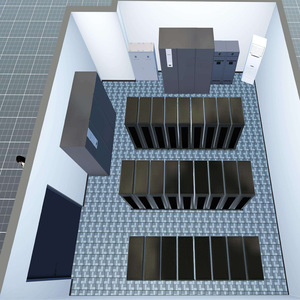 Système de confinement de couloir froid personnalisé W-TEL 42U 47U, solution pour centre de données avec climatiseur - Product Image 2