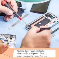 Ruban adhésif conducteur en cuivre pour blindage EMI personnalisé, ruban métallique pour applications électroniques et électriques en usine