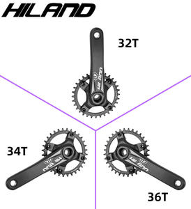 JOYSUN 104 BCD 32/34/36T, juego de <span class=keywords><strong>bielas</strong></span> de bicicleta de montaña de aleación de aluminio, cono cuadrado/hueco integrado <span class=keywords><strong>MTB</strong></span> Bike 170mm - Product Image 2