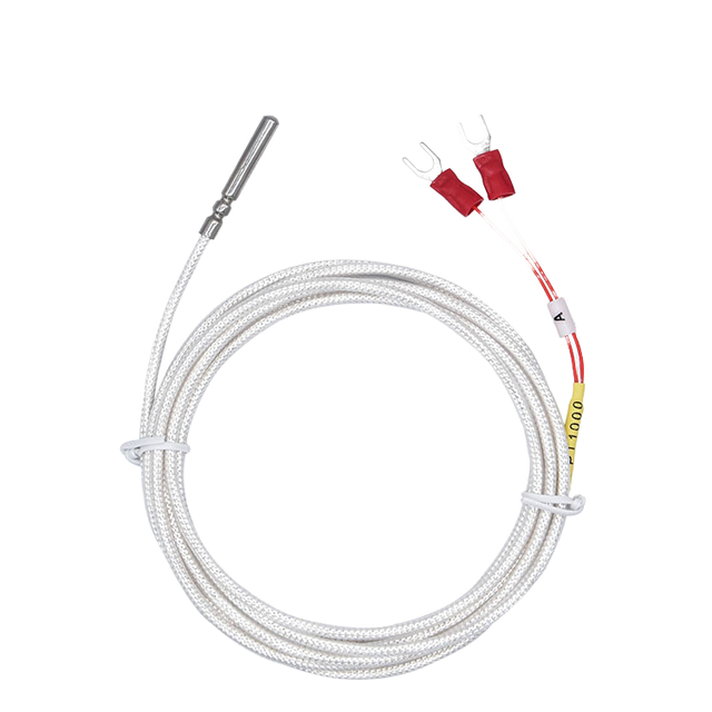 Pt100 Pt500 Pt1000 Temperature Sensor Stainless Steel Probe Woven Shielding Line Industrial-grade Thermal Resistance Sensor