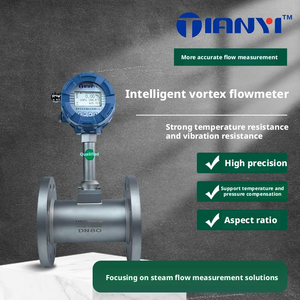 Misuratore di Flusso a Vortice DN15-1600 per Vapore e Aria, Sensore con Display Digitale RS485, Batteria, Flussometro a Vortice Flangiato - Product Image 2