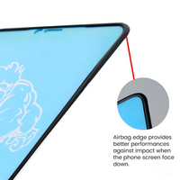 Pour iPhone 12 13 14 pro max prix de gros 18D Anti choc côté avec gasbag tempérer verre protecteur d'écran