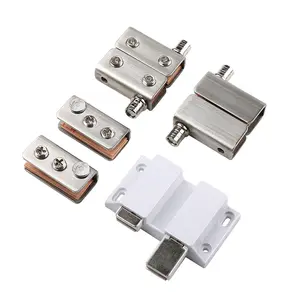 Kẹp Trên Và Dưới Bằng Thép Không Gỉ, Bản Lề Cửa Kính, Tủ Trưng Bày, Bản Lề, Cảm Ứng Từ, Lò Xo, Kẹp Hai Chạm - Product Image 1