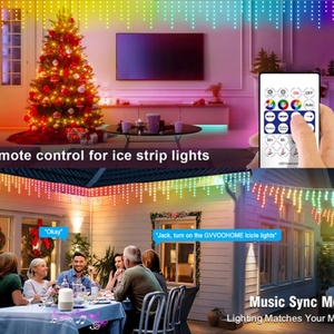 Lumières LED de Noël colorées pour les toits des maisons, lampe décorative pour les toits des maisons - Product Image 1