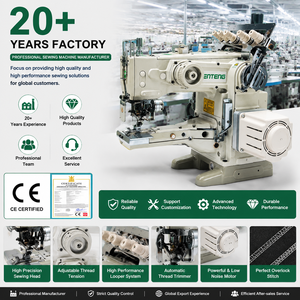 Machine à coudre industrielle à point noué à lit plat manuelle haute vitesse 1500-156M-UT avec coupe-fil intégré - Product Image 1