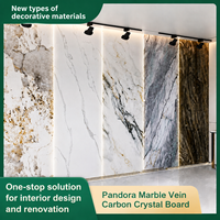 Panneau mural en PVC effet marbre, panneau MDF sans joint, imperméable, moderne, pour hôtel, restaurant, salle privée, décoration de salle à manger, lambris, vente en gros