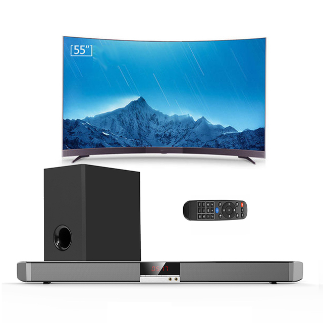 Home Theater System 2.1 Channels Wireless Soundbar with Subwoofer Karaoke BT5.0 Computer Mobile Phone TV Sound bar Speaker