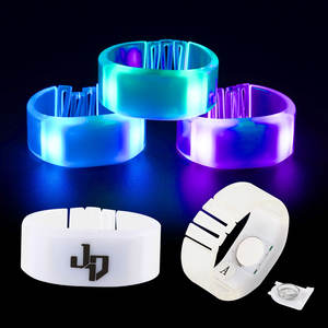 Feestartikelen Led Up Lichtgevende Armband Tpu Band Led Glow Siliconen Polsband Voor Evenement - Product Image 5