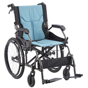 Fauteuil roulant manuel Guoyao en alliage d'aluminium, pliable, léger, portable, avec frein en U, pour personnes âgées et handicapées - Product Image 5