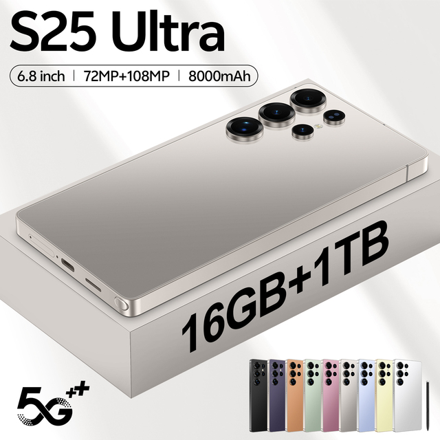 Factory Price S25 Ultra 5G Smartphone 16GB+1TB 200MP 6.8'' Android 15 Unlocked Wholesale 2026