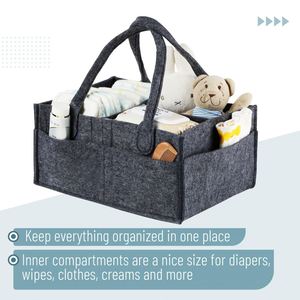 Portable Holder Tote Bag for <b>Changing</b> Table Car Travel Baby Diaper Caddy Nursery Organizer - Product Image 4