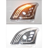 Faros Delanteros de Actualización para Prado 2003-2009, Ensamblaje de Luces Frontales LED DRL, Diseño de Doble Proyector, Accesorios de Lámparas Automotrices para Toyota