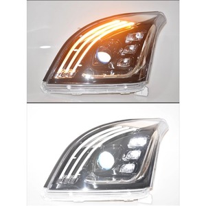 Phares Améliorés <span class=keywords><strong>Prado</strong></span> 2003-2009 à LED DRL, Assemblage de Lampe Avant Design Double Projecteur, Accessoires de Phares Automatiques pour <span class=keywords><strong>Toyota</strong></span> - Product Image 3