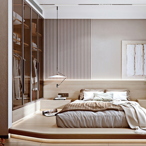Minimalist All-in-One <strong>Unit</strong> With Integrated Cabinet Tatami Bed Wardrobe Desk for Children's Rooms Apartments - Product Image 1
