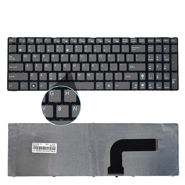 New US Russian Laptop Keyboard For ASUS N53S K52D X53S X54H X55V A52jc K53S K55D N61V A53S K53S N53J A52J K55DR B53S K54HR G51V