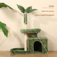 Arbre à chat écologique Novayapetix Green Tree avec condo, griffoir en sisal et centre d'activités