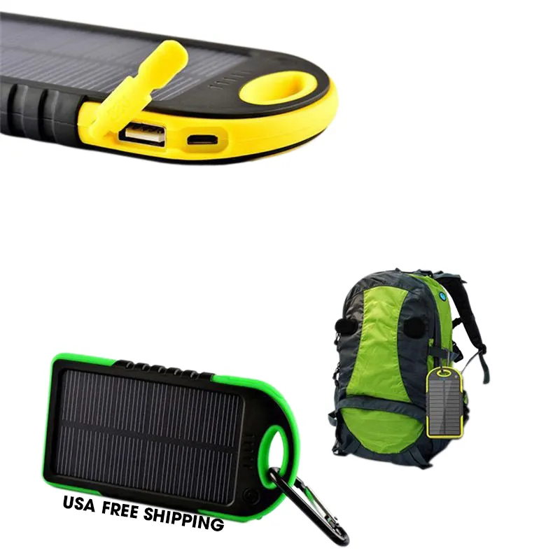 New Trending Product Universal SOS Waterproof Solar Power Bank 4000 mah