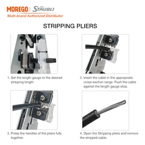 Staubli MC4 EVO2 Solar Panel PV Connector Tool Case Crimping Pliers Solar Cable Cutter PV Installer Tool Case SET