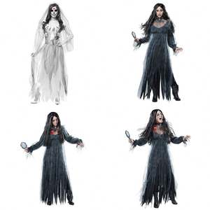 Disfraz de Halloween para Mujer BAIGE para Cosplay de <span class=keywords><strong>Novia</strong></span> <span class=keywords><strong>Cadáver</strong></span> Zombi Fantasma de Terror - Product Image 5