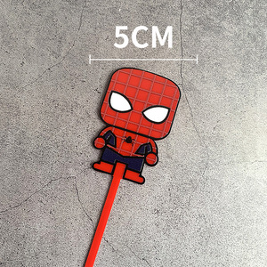 Décoration de gâteau en acrylique « <span class=keywords><strong>Joyeux</strong></span> <span class=keywords><strong>Anniversaire</strong></span> » Super Héros de Dessin Animé pour Mariage, Fête d'<span class=keywords><strong>Anniversaire</strong></span>, Baby Shower – Décorations de Desserts DIY Super Héros - Product Image 6