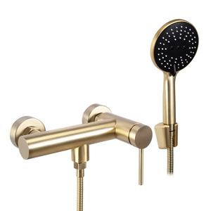 SANIPRO ensemble de système de <span class=keywords><strong>douche</strong></span> mural rond <span class=keywords><strong>doré</strong></span> multifonctionnel SUS304 robinet de baignoire salle de bain <span class=keywords><strong>mitigeur</strong></span> de robinet de bain - Product Image 6