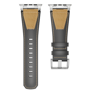 <span class=keywords><strong>Bracelet</strong></span> de <span class=keywords><strong>montre</strong></span> en <span class=keywords><strong>cuir</strong></span> véritable en acier inoxydable pour Apple Watch Series Ultra 9 8 7 6 <span class=keywords><strong>Bracelet</strong></span> de <span class=keywords><strong>montre</strong></span> en <span class=keywords><strong>cuir</strong></span> de luxe Vente en gros - Product Image 3