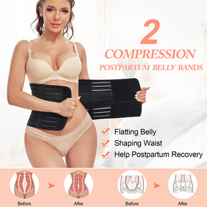Faja posparto para mujer, soporte para recuperación, banda para el vientre, soporte para la espalda, cinturón posparto - Product Image 3