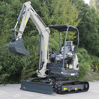Mini-excavatrice compacte de 3,5 tonnes à bras zéro, sur chenilles, moteur EPA Euro 5, efficace pour la construction agricole