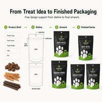 Sac personnalisé avec fermeture éclair anti-odeurs 3.5g Pochette debout Emballage alimentaire Bœuf séché à l'air