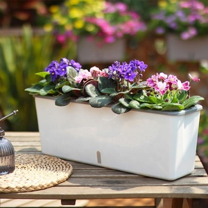 Productos de Jardinería al por Mayor, Macetas Grandes con Autorriego, Macetas de Plástico Blancas para Verduras, Plantas de Interior, Macetas para Flores - Product Image 3