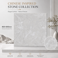 Carrelage en porcelaine poli effet marbre 800x800mm, aspect pierre double face, pour sol et mur commercial