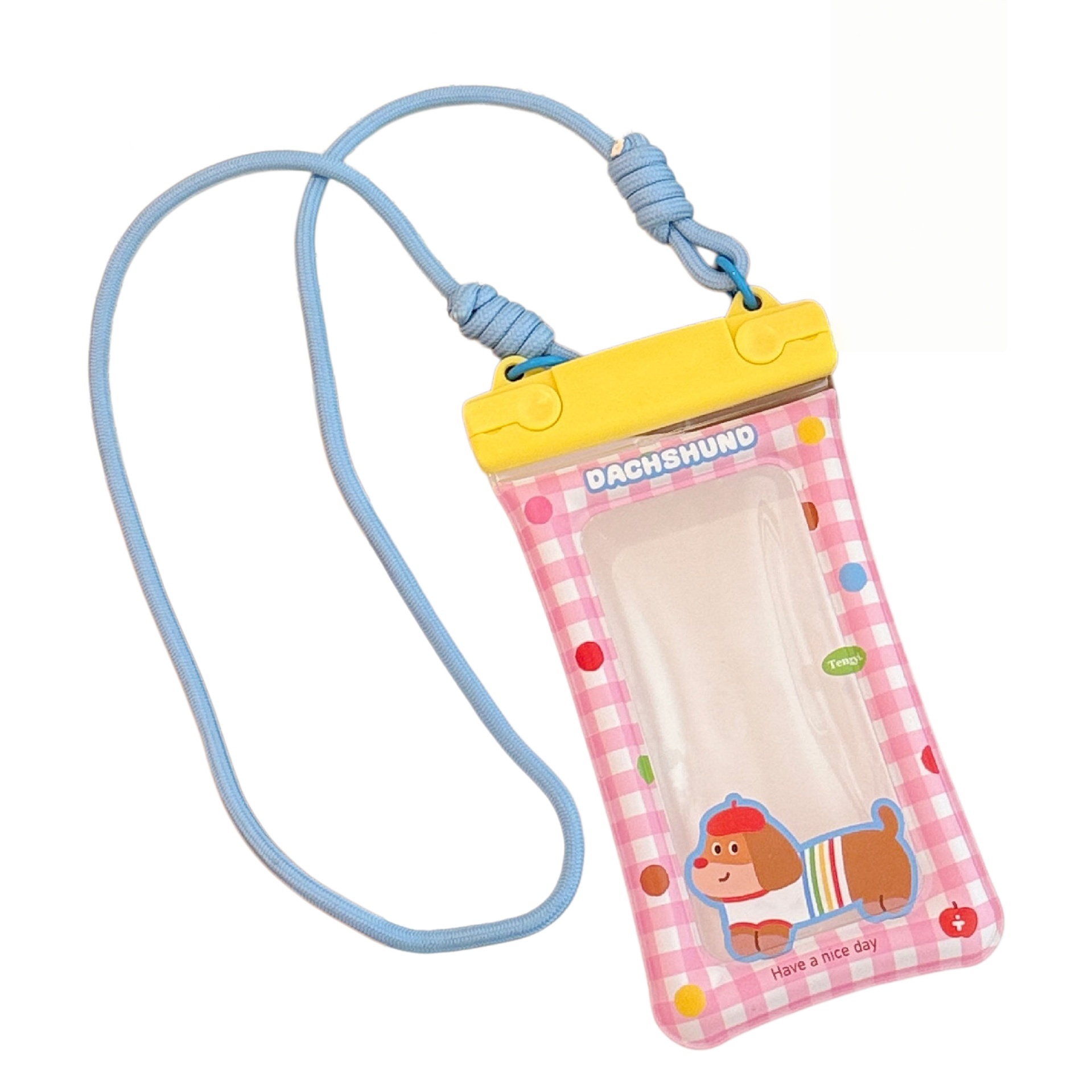 4 blue-artistic puppy waterproof bag