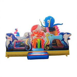 Castillo Inflable de PVC con Tobogán, Personalizable, Resistente al Fuego y al Agua, Fácil de Instalar, con Diseño de Pulpo - Product Image 1