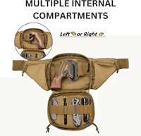 BSCI usine OEM logo personnalisé tactique extérieur couteau pistolet étui dissimulé transporteur sac banane sac de taille