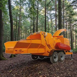 Cippatore a Tamburo Professionale Mobile con Motore Diesel da 102 CV, Biotrituratore per Rami da 12 Pollici, Rimorchiabile su Strada, Attrezzatura Forestale con Motore da 102 CV - Product Image 2