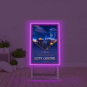 Dễ dàng cài đặt trong nhà-ngoài trời dẫn hộp Đèn khung từ đầy màu sắc nhôm khung Poster đứng Tầng-đứng hộp đèn - Product Image 4