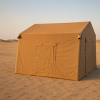 Tente de camping gonflable en coton Oxford TC, quatre saisons, résistante à l'eau, ouverture rapide, protection UV, vente en gros