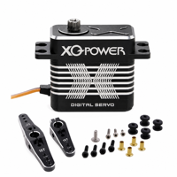 Servo sin Núcleo Impermeable de 62 kg IP67 XQ-8060D 8.4V de Alto Voltaje con Engranaje de Acero Inoxidable, Venta al por Mayor de Fábrica para Aviones RC y Drones