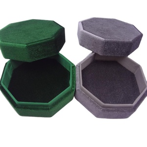 Octagon Velvet Jewelry <b>Ring</b> Necklace <b>Box</b> Premium Gorgeous Vintage Gift <b>Box</b> with Detachable Buckle Lid Minimal Luxury Jewelry <b>Box</b> - Product Image 6