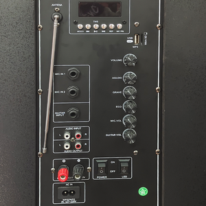 Nouvelle arrivée 1288A : Enceinte DJ double 12 pouces avec cornes, grande enceinte TWS rechargeable, vente directe usine, avec éclairage LED. - Product Image 3