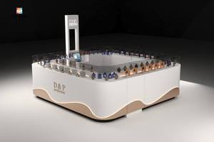 Vitrinas de Exhibición de Perfumes Modernas, de Lujo, Ecológicas, de Madera y Metal Refinados y Personalizados |   Kioscos Personalizados con Diseño de Tienda Completo - Product Image 3