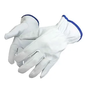 Unlined Top Grain Winter Water Windproof Leather Goatskin Drivers Sports Work Gloves