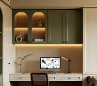 Armoire et lit élégants en bois massif de style tatami français, pour une organisation confortable de la maison