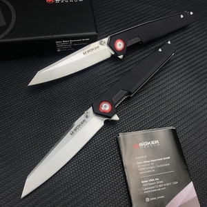 ใบมีดเหล็ก 400B สำหรับตั้งแคมป์กลางแจ้ง ด้ามจับ G10 กันลื่น น้ำหนักเบาพิเศษ พร้อมคลิปหนีบด้านหลัง มีดพับ EDC - Product Image 6