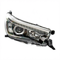 Ensemble de phares à LED avec feux de jour et faisceau haut/bas |   Lentille transparente étanche et scellée pour Toyota Hilux REVO 2015-2017