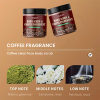 Gommage corporel au café OALEN avec logo personnalisé, hydratant et nettoyant, blanchissant et exfoliant, pour une utilisation quotidienne sous la douche