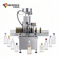 Machine de capsulage automatique à tête unique ROPP pour bouteilles en verre d'huile d'olive avec joint inviolable
