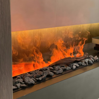 Cheminée à alcool à brume de qualité commerciale avec télécommande, insert pour la décoration des restaurants et des hôtels, foyer moderne sans fumée pour l'intérieur