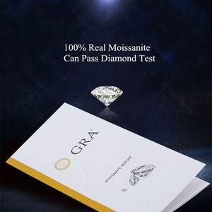 Argent 925 <span class=keywords><strong>Original</strong></span> 1 Carat Brillant Coupe Diamant Test Passé D Couleur Ovale Moissanite Clé Pendentif Collier pour Femmes Fine Jewelry - Product Image 5