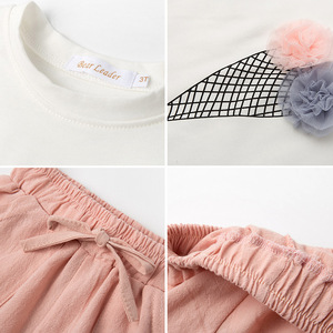 Venta al por Mayor de Conjuntos de Ropa para Niños, Estilo Nuevo, Camisa con Mangas de Encaje y Pantalones para Niña - Product Image 5